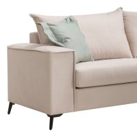 Canapea cu 3 locuri Verona 3 Pako World Crem 225x93x100 cm - 2