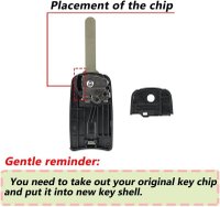 Carcasa Cheie Auto Techstar tip Flip, cu 2 Butoane, Compatibila Honda Civic, Accord, CR-V, Jazz, HR-V – cu lama - 1