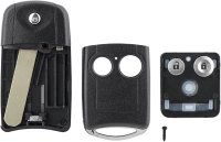 Carcasa Cheie Auto Techstar tip Flip, cu 2 Butoane, Compatibila Honda Civic, Accord, CR-V, Jazz, HR-V – cu lama - 2