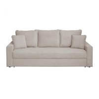 Canapea NICO II LUX extensibila, 3 locuri, cu arcuri si lada depozitare, bej inchis, 220x85x75 cm - 1