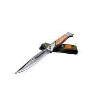 Set cutit de vanatoare automat 16.5 cm si briceag AK-47, 34 cm, teaca inclusa - 7
