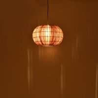 Lustra Ozelia maro din hartie presata si fier - 33x33x122 cm - 2