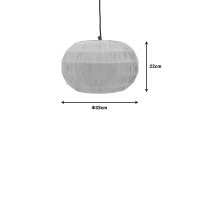Lustra Ozelia maro din hartie presata si fier - 33x33x122 cm - 3