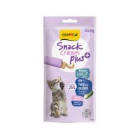 GimCat Snack Cream Plus+ pentru Pisici Junioare, Ton si Zucchini, 6 x 15 g - 1