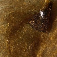 Ojă Semipermanentă Kievskaya Glitz Cat Eye 04 – Auriu Strălucitor cu Efect Magnetic 3D, 15ml - 1