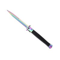 Briceag tip Stiletto, multicolor, deschidere manuala, lungime 33 cm, lama metalica - 4