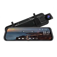Camera Tip Oglinda Techstar® Z78, Dubla, Night Vision, Inregistrare Ciclica, Camera Marsarier, Rezolutie 2K si 1080P - 1