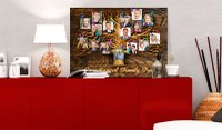Tablou din plută - Family Tree [Corkboard] 120x80 cm - 2