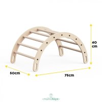 Arc de catarare Montessori pentru copii - MamaToyz, 75 x 50 x 40 cm - 1