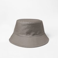 Palarie bucket unisex reversibila gri-negru din bumbac - 1