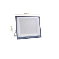 Proiector cu LED-uri de 500W, 50000LM, pentru exterior sau interior, IP66, din sticla mata anti-orbire - 8