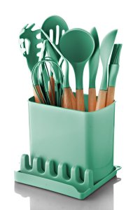 Set ustensile de bucatarie 13 bucati C-SLC1301 Verde 17x11x15.5 cm - 3