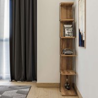 Raft de perete, Hanah Home, pal melaminat, nuc, 50x22x150 cm - 2