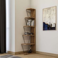 Raft de perete, Hanah Home, pal melaminat, nuc, 50x22x150 cm - 1