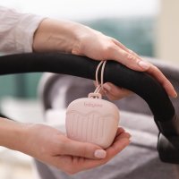Babyono husa roz din silicon pentru protectia suzetei - 2