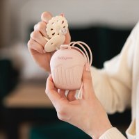Babyono husa roz din silicon pentru protectia suzetei - 5