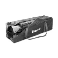 Patut pliabil pentru copii cu doua nivele,roti,fereastra cu fermoar,saltea pliabila si geanta transport incluse Caretero Basic Plus Graphite - 6