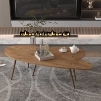 Set Masuta de cafea 2 buc Monty Natural 116x46x46 cm - 2