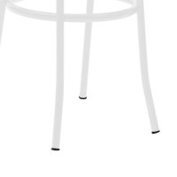 Scaun Vienna plastic ratan bej - metal alb - 6