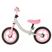Bicicleta de echilibru fara pedale pentru copii, Ikonka, cu ghidonul si saua reglabile in inaltime, greutate redusa 1.8 kg, Trike Fix Balance pink - 5