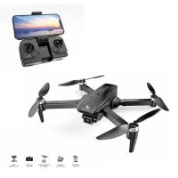 Drona pliabila cu camera si lumini LED, decolare si aterizare automata, 54x8x37cm, negru - 1