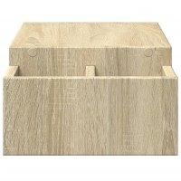 Suport pentru monitor cu depozitare, stejar sonoma, 70x27x15cm, lemn prelucrat - 5
