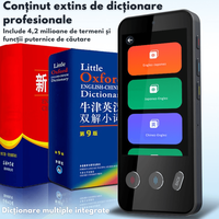 Traducator Inteligent Multifunctional, Wi-Fi, 4G, HotSpot, Inteligenta Artificiala AI ChatGPT, Traducere vocala - 4