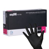Manusi nitril nepudrate EasyCare cutie 100 buc. marime S Negru - Everin - 1