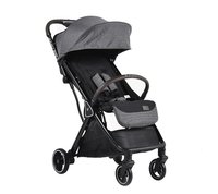 Carucior sport Cangaroo pana la 22kg cadru din aluminiu cu pliere compacta Autofold,spatar reglabil pana la pozitie de somn,roti EVA detasabile si husa de picioare inclusa Easy Fold Gri - 8