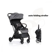 Carucior sport Cangaroo pana la 22kg cadru din aluminiu cu pliere compacta Autofold,spatar reglabil pana la pozitie de somn,roti EVA detasabile si husa de picioare inclusa Easy Fold Gri - 9