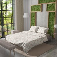 Lenjerie de pat pentru copii BabyMam Secret Garden, bumbac 100%, husa plapuma 140 x 200 cm cu fermoar si fata de perna 70 x 80 cm - 2
