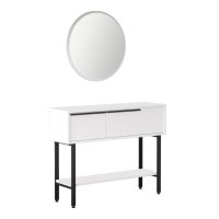Masuta de toaleta ON12-W, alba, 100x29.5x76 cm - 1