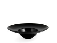 Farfurie din ceramica pentru paste 24 cm, negru - 1