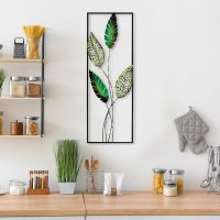 Tablou metalic Timeyi Multicolor 32x90 cm - 1