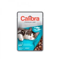 CALIBRA Premium Line, Păstrăv și Somon, plic hrană umedă pisici, (în suc propriu), 100g - 2