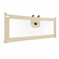 Bariera de pat culisanta Primabobo Bears XXL, reglabila 68-98 cm, 200 cm, bej - 1