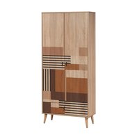 Dulap Hanah Home, pal melaminat multicolor, 80x45x190 cm, model 863SPH4249 - 2