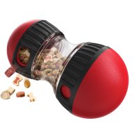 SHAW Dispenser si Puzzle pentru Caini - Jucarie Interactiva cu Eliberare Recompense, Plastic Roșu, XS-L - 1