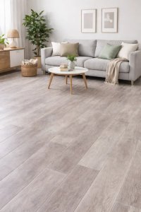Linoleum Delta Knight Gri 150x700 cm - Pardoseala cu Aspect de Lemn - 1