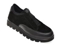 Pantofi negri GRYXX 13292 din piele intoarsa - 1