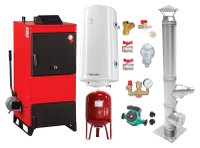 Centrala pe combustibil solid Fiama D2-25, 29 kW: Ventilator, Automatizare si Pachet Complet - 1