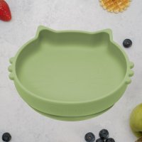 Bol din silicon AppeKids Kitty II Raw Green - 1