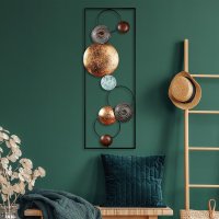 Tablou metalic Textured Multicolor 32x90x4 cm - 3
