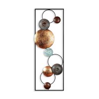 Tablou metalic Textured Multicolor 32x90x4 cm - 7