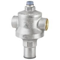 Reducer de presiune RBM DN15, 1/2", 25 bari, alama nichelata, reglabil 0.8-5.5 bari - 1