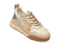 Pantofi sport REPLAY WS9H0KL bej din piele ecologica pentru femei - 1