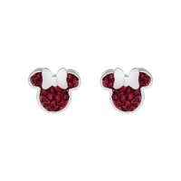 Cercei Disney Minnie Mouse - Otel Medical Inoxidabil si Cristale Rosii - 1