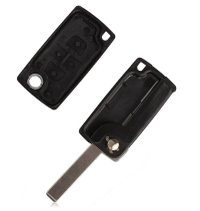Carcasa cheie flip Techstar cu 4 butoane pentru Peugeot 1007 – model compatibil BRE2247 - 2