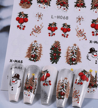 Sticker decor unghii model iarna/Craciun L-H068 - Everin - 1