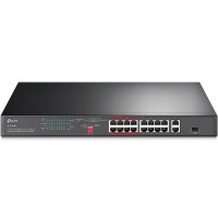 Switch TP-Link TL-SL1218P, 16 porturi PoE+, 10/100/1000 Mbps - 1